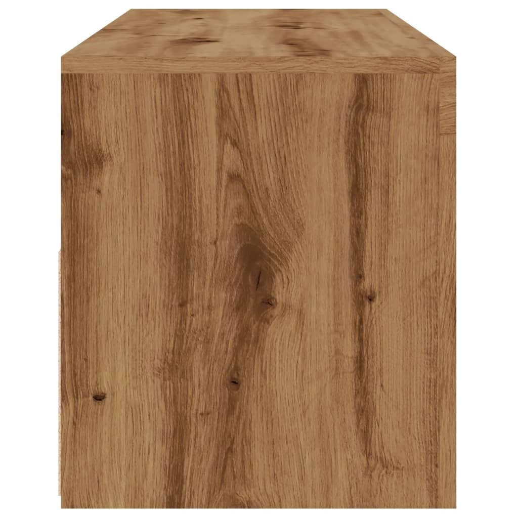 VXL8721158437716 g en hd 6 Dulap TV cu LED stejar artizanal 120x35x40 cm lemn prelucrat Dulap TV cu LED stejar artizanal 120x35x40 cm lemn prelucrat - imagine 8