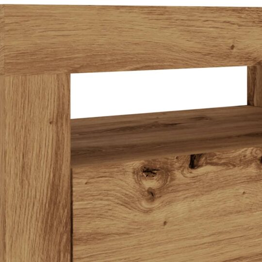 VXL8721158437716 g en hd 9 Dulap TV cu LED stejar artizanal 120x35x40 cm lemn prelucrat VXL8721158437716 g en hd 9