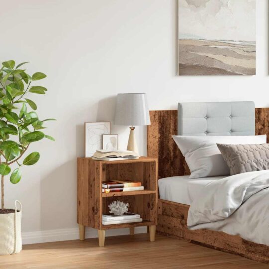 VXL8721158438331 g en hd 1 Noptieră, lemn vechi, 40x30x50 cm, lemn compozit VXL8721158438331 g en hd 1