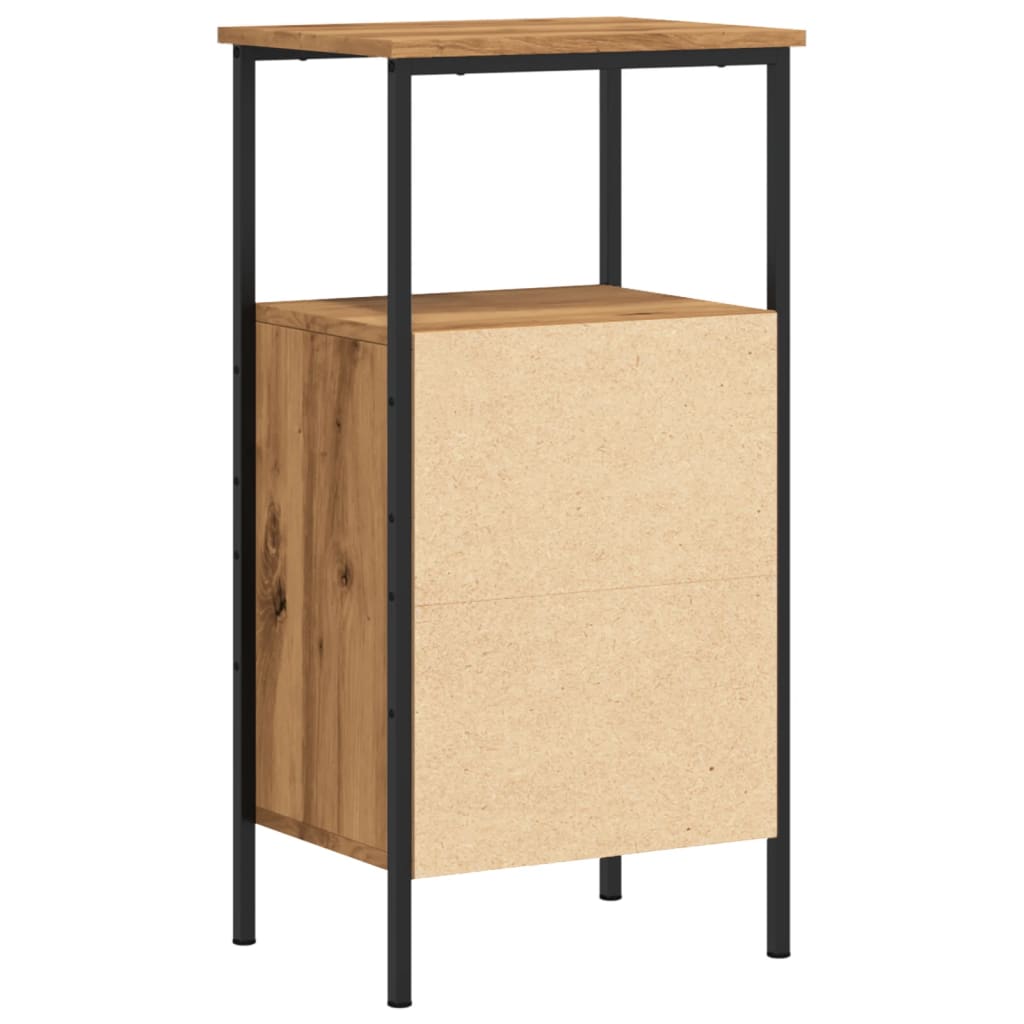 VXL8721158444899 g en hd 5 Noptieră, stejar artizanal, 41x31x80 cm, lemn prelucrat Noptieră, stejar artizanal, 41x31x80 cm, lemn prelucrat - imagine 7