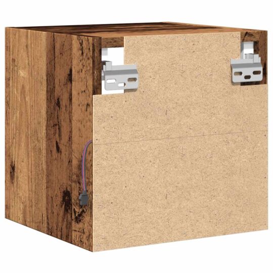 VXL8721158446602 g en hd 7 Comode TV perete cu lumini LED 2 buc. lemn vechi 30x28,5x30 cm VXL8721158446602 g en hd 7