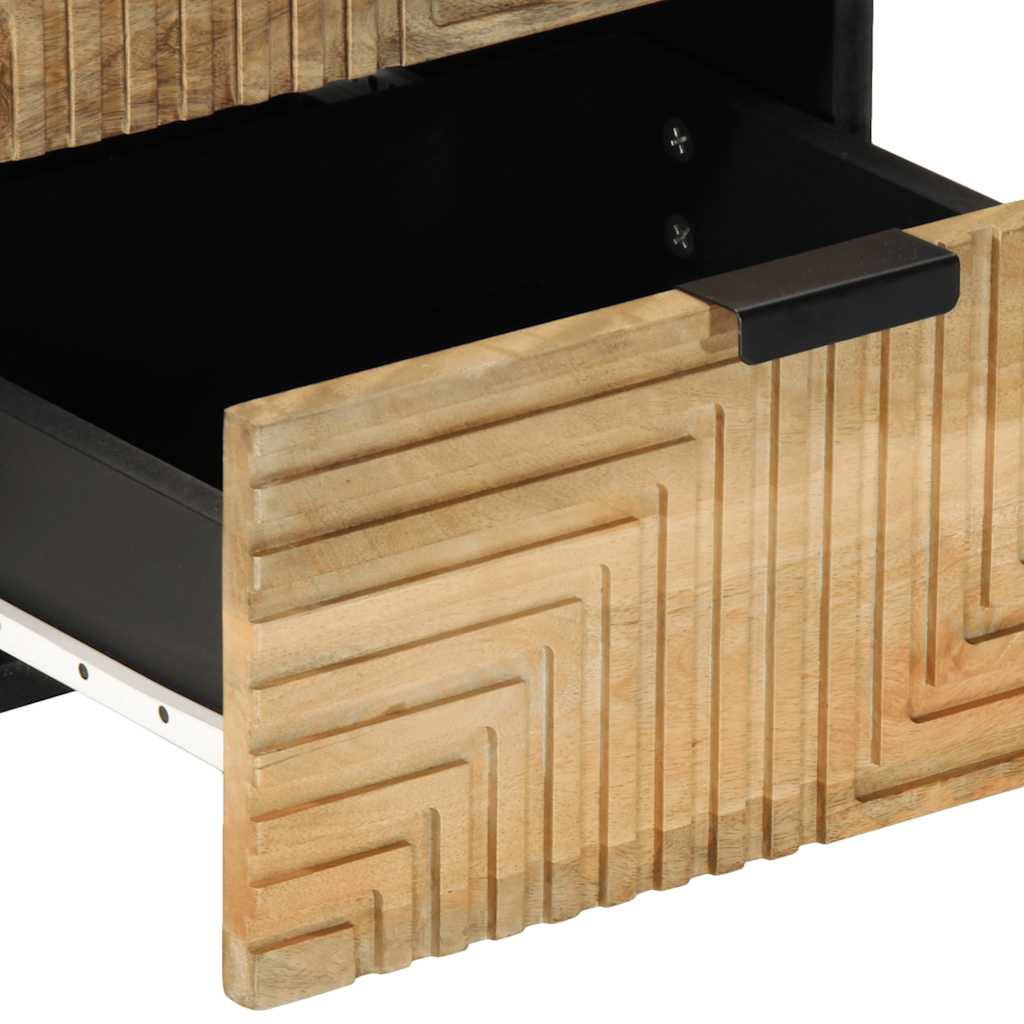 VXL8721158448118 g en hd 6 Noptiera maro 40x33x46 cm lemn masiv de mango Noptiera maro 40x33x46 cm lemn masiv de mango - imagine 7