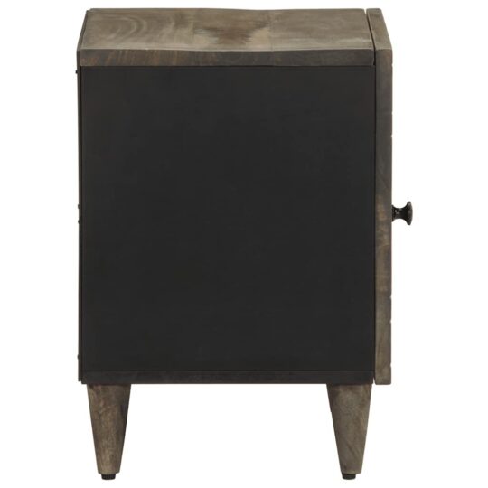 VXL8721158448828 g en hd 4 Noptiere 2 buc Gri deschis 40x33x46 cm Lemn masiv de mango VXL8721158448828 g en hd 4