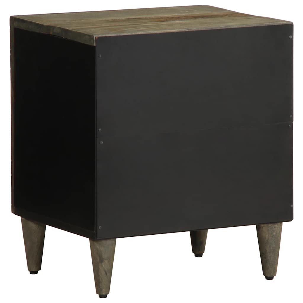 VXL8721158448828 g en hd 5 Noptiere 2 buc Gri deschis 40x33x46 cm Lemn masiv de mango Noptiere 2 buc Gri deschis 40x33x46 cm Lemn masiv de mango - imagine 6