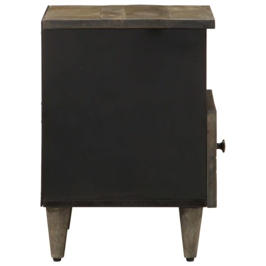 VXL8721158448927 g en hd 3 Noptiere 2 buc Gri deschis 40x33x46 cm Lemn masiv de mango VXL8721158448927 g en hd 3