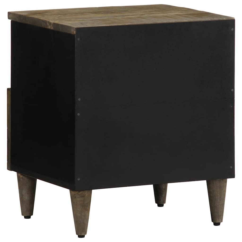 VXL8721158448927 g en hd 4 Noptiere 2 buc Gri deschis 40x33x46 cm Lemn masiv de mango Noptiere 2 buc Gri deschis 40x33x46 cm Lemn masiv de mango - imagine 5