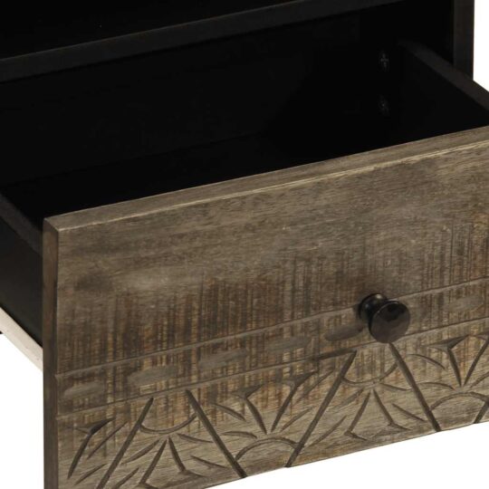 VXL8721158448927 g en hd 6 Noptiere 2 buc Gri deschis 40x33x46 cm Lemn masiv de mango VXL8721158448927 g en hd 6