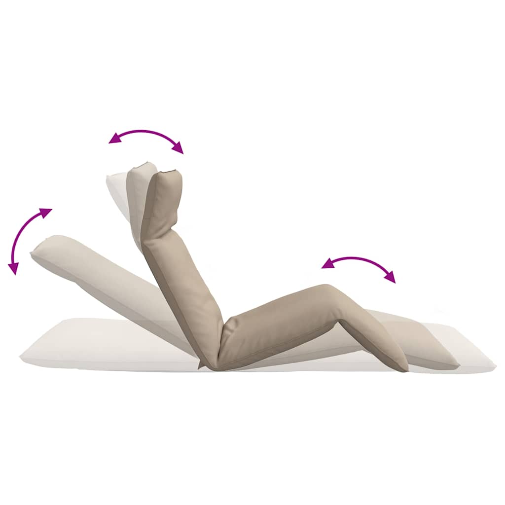 VXL8721158495167 g en hd 6 Șezlong pliabil, gri taupe, 175x54x8,5 cm, țesătură Oxford Șezlong pliabil, gri taupe, 175x54x8,5 cm, țesătură Oxford - imagine 8