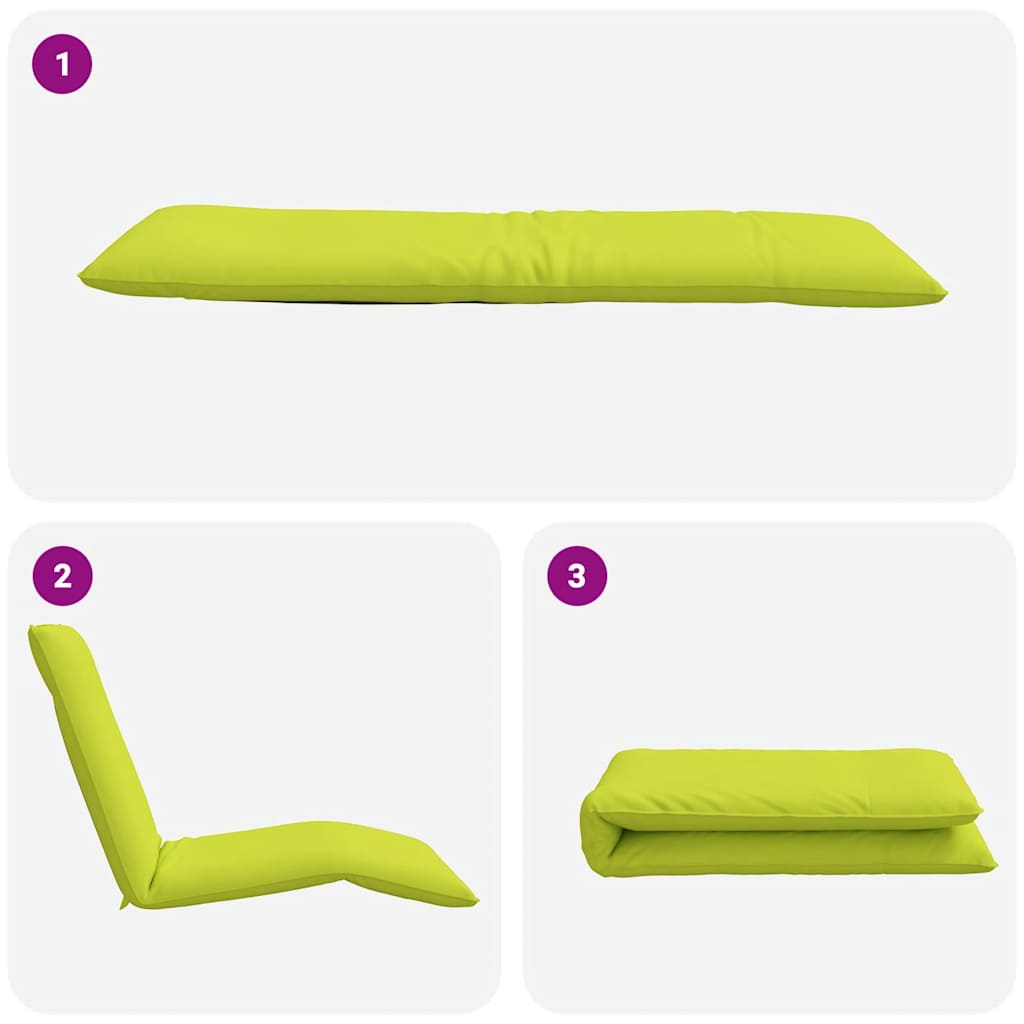 VXL8721158495198 g en hd 5 Șezlong pliabil, verde aprins, 175x54x8,5 cm, țesătură Oxford Șezlong pliabil, verde aprins, 175x54x8,5 cm, țesătură Oxford - imagine 7
