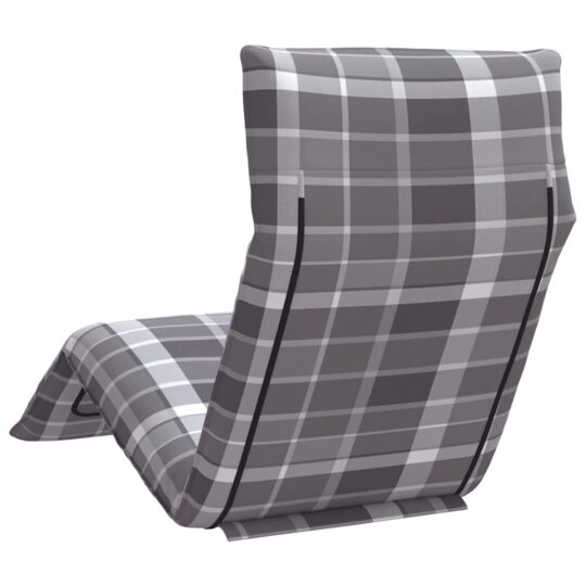 VXL8721158495228 g en hd 4 Șezlong pliabil, model în carouri gri, 175x54x8,5 cm VXL8721158495228 g en hd 4