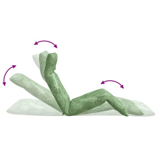 VXL8721158495273 g en hd 6 Șezlong pliabil cu model de frunze 175x54x8,5cm țesătură Oxford VXL8721158495273 g en hd 6