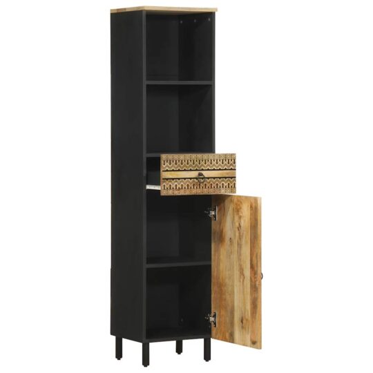 Alternative view of Dulap de baie, 38x33,5x160 cm, lemn masiv de mango