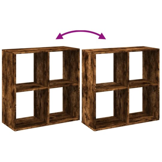 VXL8721158500489 g en hd 6 Bibliotecă/separator cameră stejar fumuriu 69,5x29x69,5 cm lemn VXL8721158500489 g en hd 6