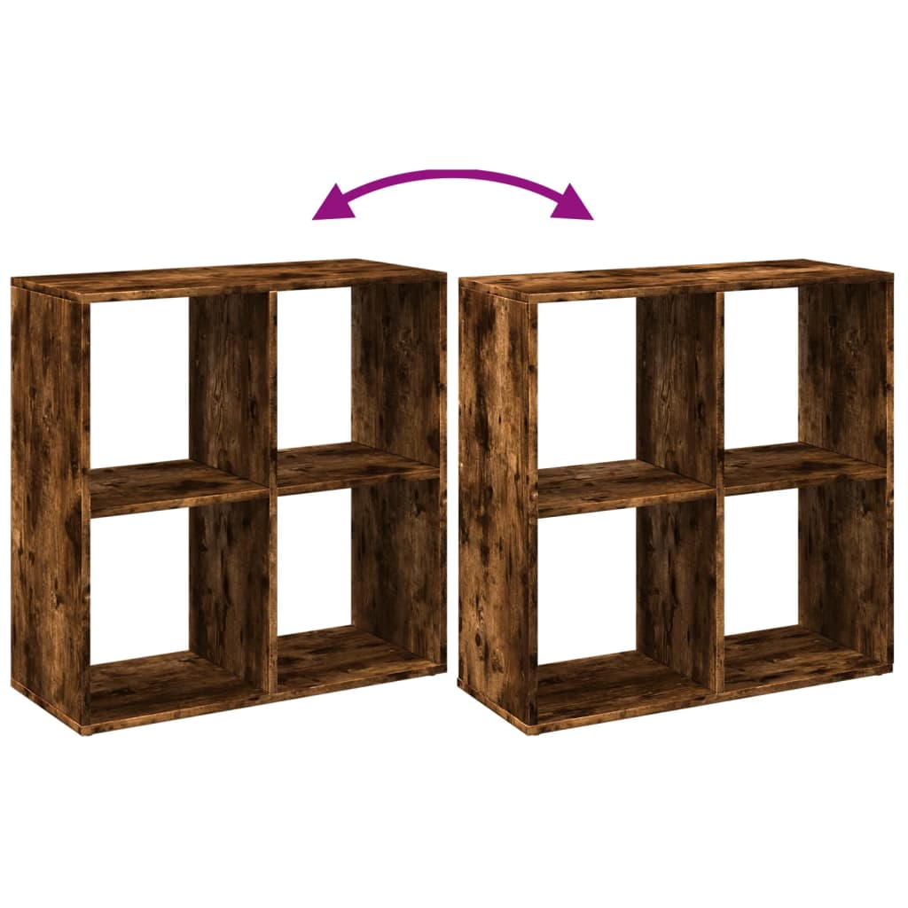 VXL8721158500489 g en hd 6 Bibliotecă/separator cameră stejar fumuriu 69,5x29x69,5 cm lemn Bibliotecă/separator cameră stejar fumuriu 69,5x29x69,5 cm lemn - imagine 8