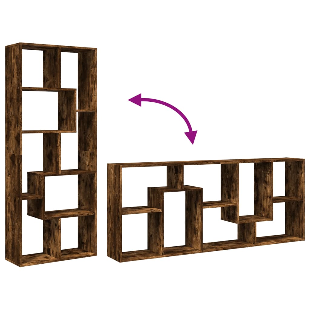 VXL8721158501202 g en hd 6 Bibliotecă/separator cameră stejar fumuriu 67x25x161,5 cm lemn Bibliotecă/separator cameră stejar fumuriu 67x25x161,5 cm lemn - imagine 8