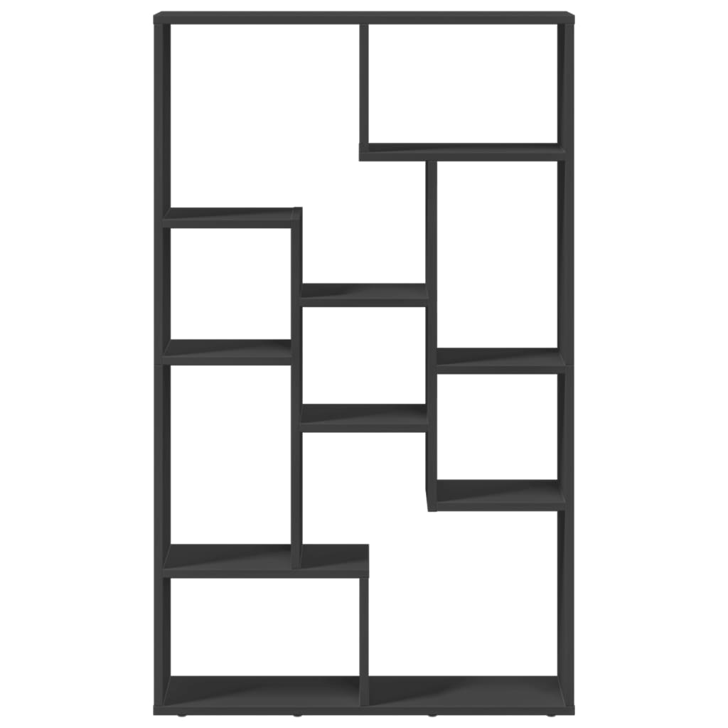 VXL8721158501981 g en hd 3 Bibliotecă, negru, 72x20x120 cm, lemn prelucrat Bibliotecă, negru, 72x20x120 cm, lemn prelucrat - imagine 5