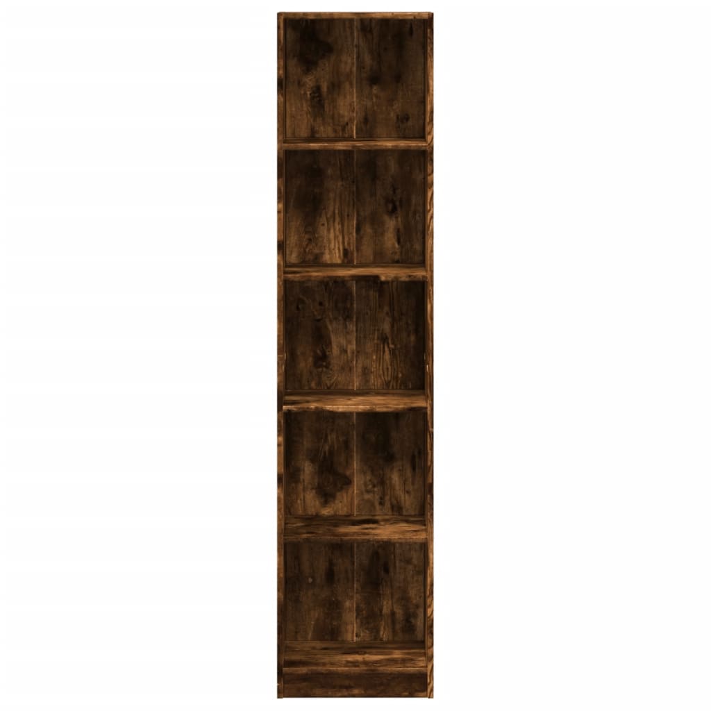 VXL8721158507068 g en hd 2 Bibliotecă, stejar fumuriu, 40x24x176 cm, lemn prelucrat Bibliotecă, stejar fumuriu, 40x24x176 cm, lemn prelucrat - imagine 4