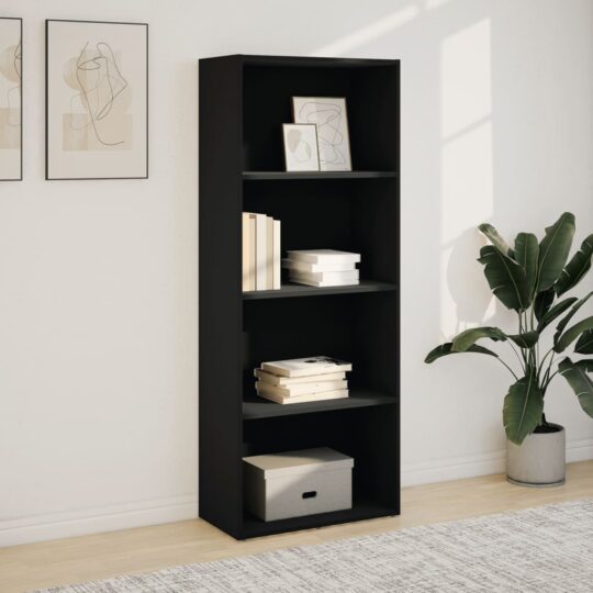 VXL8721158508171 g en hd 1 Bibliotecă, negru, 60x30x152 cm, lemn prelucrat VXL8721158508171 g en hd 1