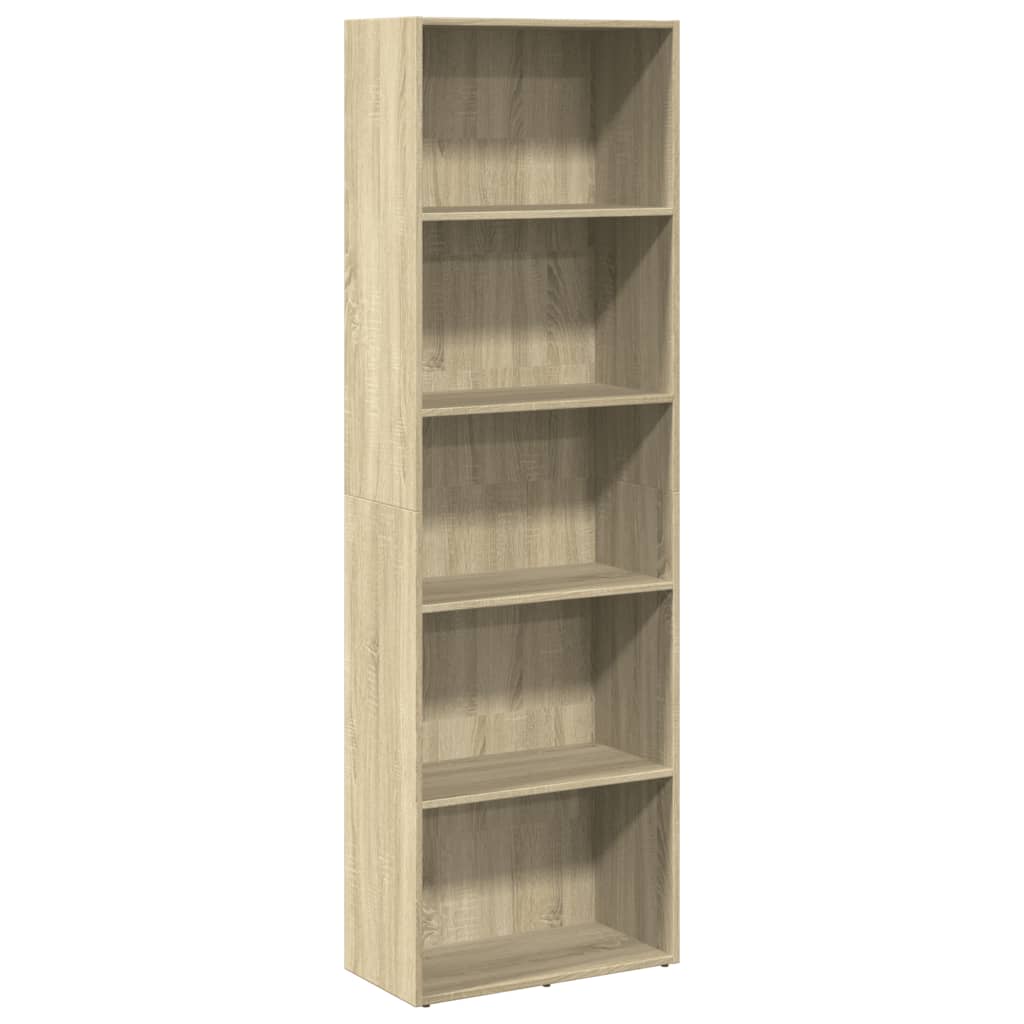 VXL8721158508270 a en hd 1 Bibliotecă, stejar sonoma, 60x30x189 cm, lemn prelucrat Bibliotecă, stejar sonoma, 60x30x189 cm, lemn prelucrat - imagine 2