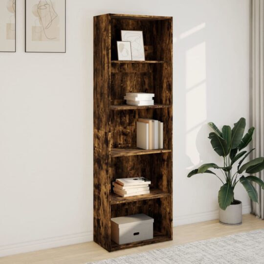 VXL8721158508294 g en hd 1 Bibliotecă, stejar fumuriu, 60x30x189 cm, lemn prelucrat VXL8721158508294 g en hd 1