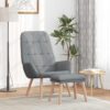 VXL8721158519962 m en hd 1 Scaun de relaxare cu taburet, gri deschis, textil VXL8721158519962 m en hd 1