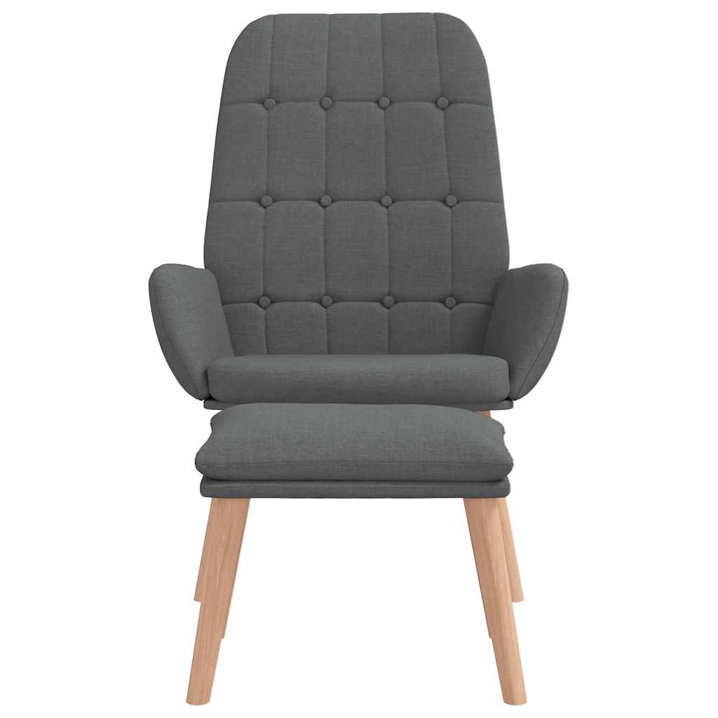 VXL8721158519979 g en hd 3 Scaun de relaxare cu taburet, gri deschis, textil Scaun de relaxare cu taburet, gri deschis, textil - imagine 5