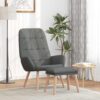 VXL8721158519979 m en hd 1 Scaun de relaxare cu taburet, gri deschis, textil VXL8721158519979 m en hd 1