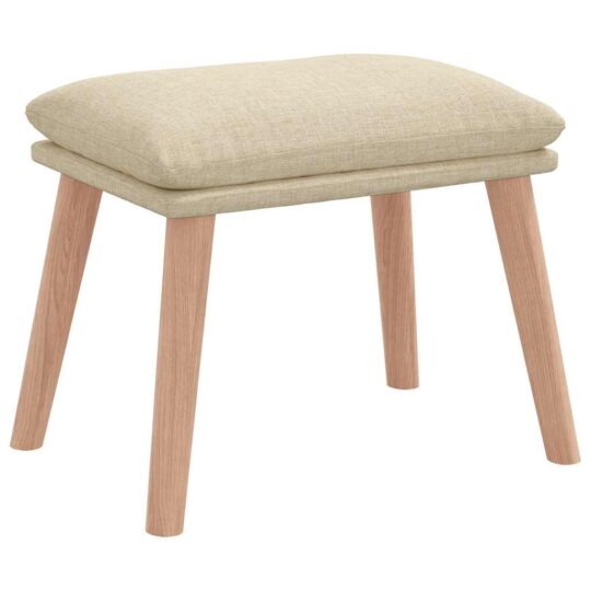 VXL8721158519986 g en hd 2 Scaun de relaxare cu taburet, crem, textil VXL8721158519986 g en hd 2