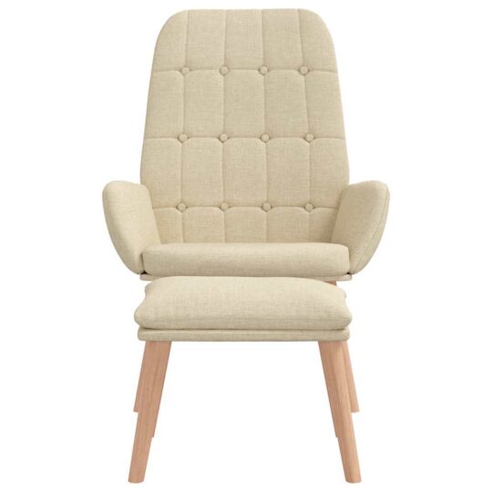 VXL8721158519986 g en hd 3 Scaun de relaxare cu taburet, crem, textil VXL8721158519986 g en hd 3