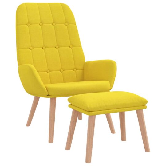 VXL8721158520012 a en hd 1 Scaun de relaxare cu taburet din material galben deschis VXL8721158520012 a en hd 1