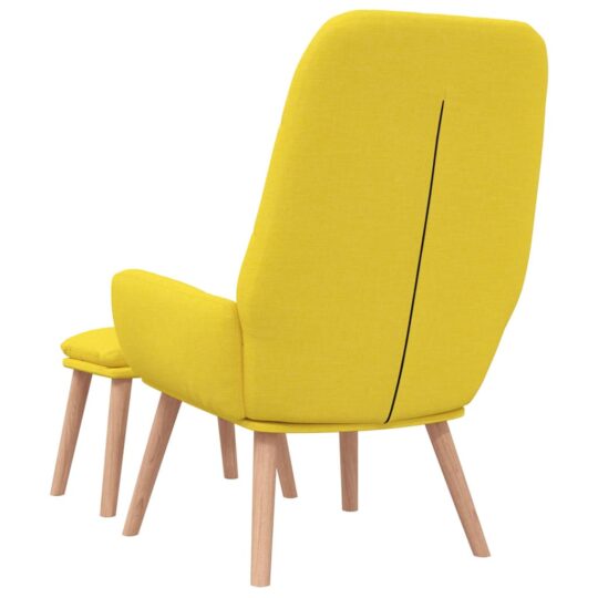 VXL8721158520012 g en hd 5 Scaun de relaxare cu taburet din material galben deschis VXL8721158520012 g en hd 5