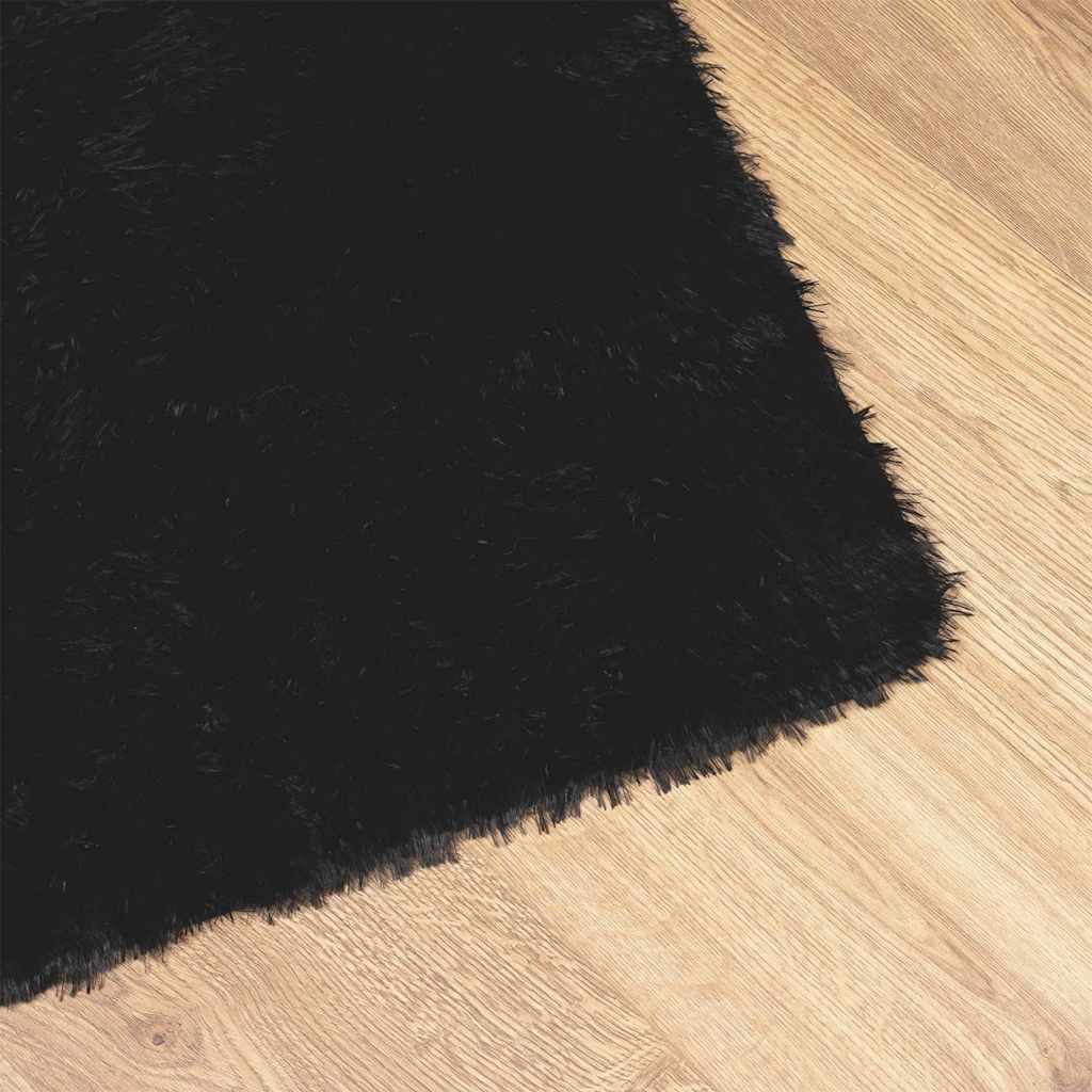 VXL8721158558329 g en hd 2 Covor shaggy cu pom înalt, NAVARRA, negru, 200x290cm, poliester Covor shaggy cu pom înalt, NAVARRA, negru, 200x290cm, poliester - imagine 4