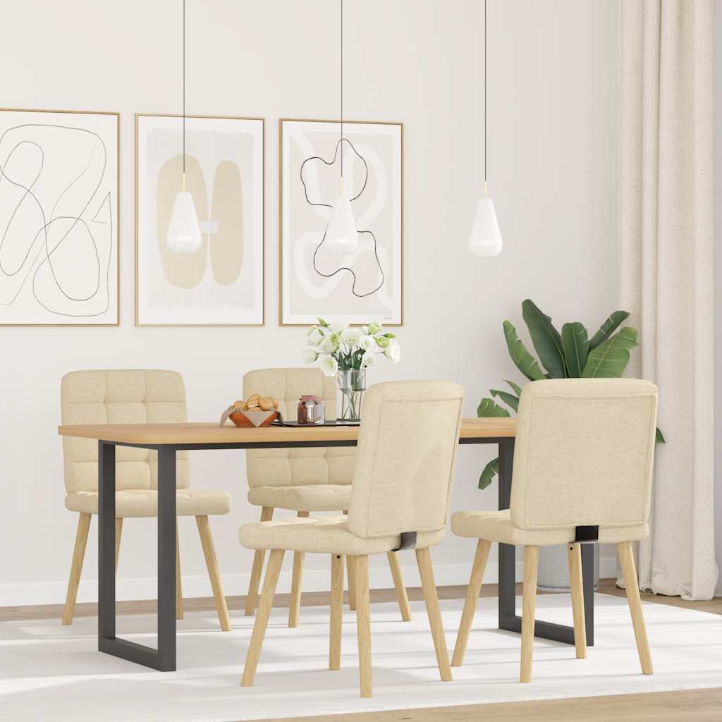 VXL8721158566430 g en hd 1 Scaune de bucătărie, 4 buc., material textil Scaune de bucătărie, 4 buc., material textil - imagine 2