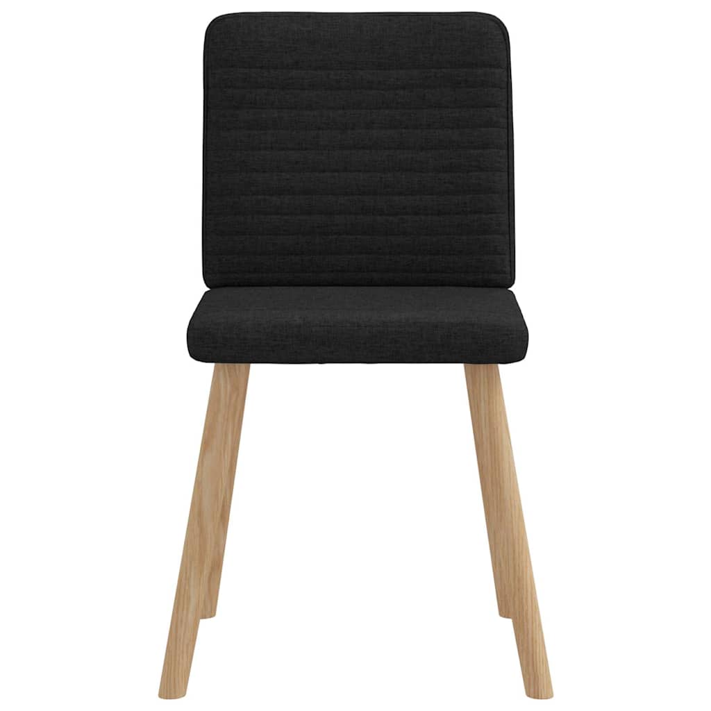 VXL8721158566911 g en hd 3 Scaune de bucătărie, 4 buc., negru, material textil Scaune de bucătărie, 4 buc., negru, material textil - imagine 4