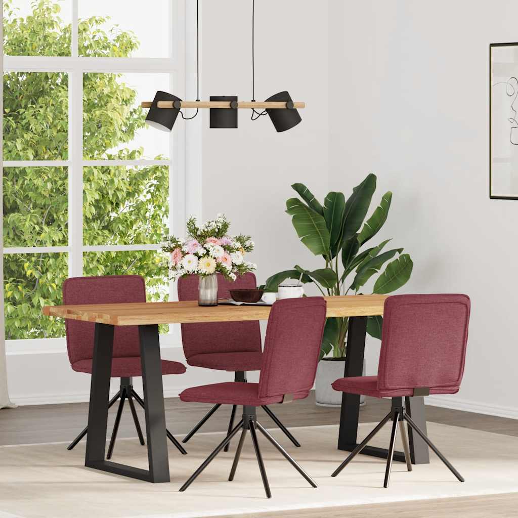 VXL8721158567802 m en hd 1 Scaune de bucătărie, 4 buc., roșu vin, material textil Scaune de bucătărie, 4 buc., roșu vin, material textil