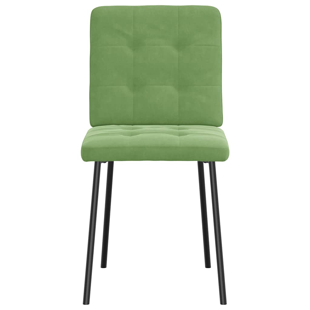 VXL8721158568755 g en hd 2 Scaune de sufragerie, 6 buc, verde deschis, catifea Scaune de sufragerie, 6 buc, verde deschis, catifea - imagine 3
