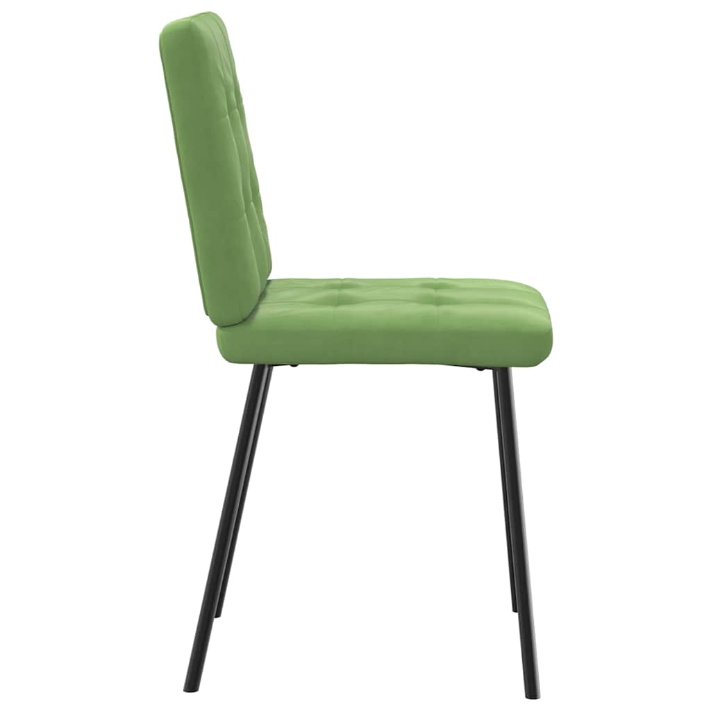 VXL8721158568755 g en hd 4 Scaune de sufragerie, 6 buc, verde deschis, catifea Scaune de sufragerie, 6 buc, verde deschis, catifea - imagine 5