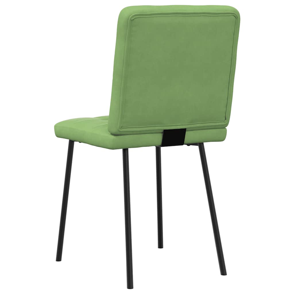 VXL8721158568755 g en hd 5 Scaune de sufragerie, 6 buc, verde deschis, catifea Scaune de sufragerie, 6 buc, verde deschis, catifea - imagine 6