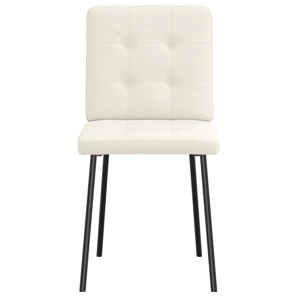VXL8721158568816 g en hd 2 Scaune de bucătărie, 6 buc., crem, catifea Scaune de bucătărie, 6 buc., crem, catifea - imagine 3