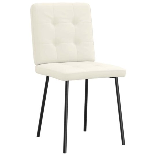 VXL8721158568816 g en hd 3 Scaune de bucătărie, 6 buc., crem, catifea VXL8721158568816 g en hd 3