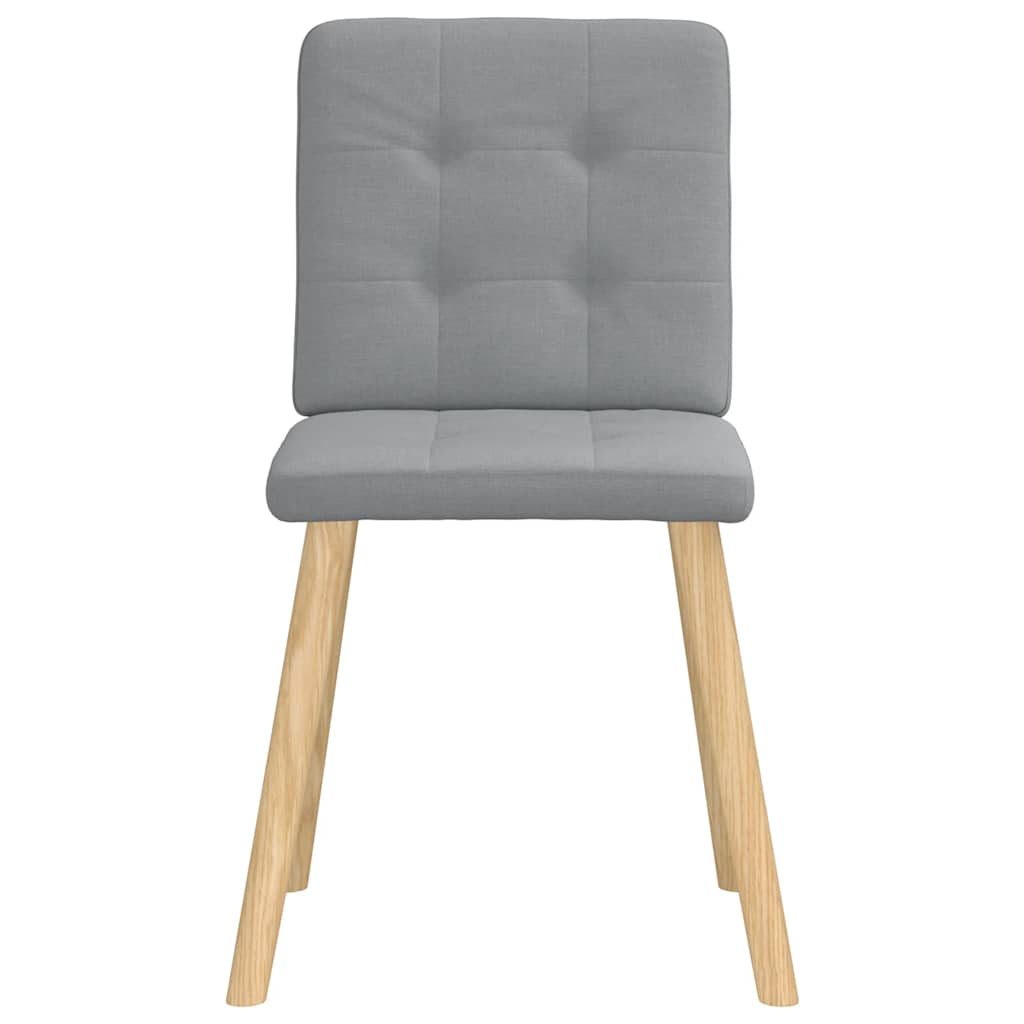 VXL8721158568830 g en hd 2 Scaune de sufragerie, 6 buc., gri deschis, material textil Scaune de sufragerie, 6 buc., gri deschis, material textil - imagine 3