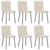 VXL8721158569042 a en hd 1 Scaune de bucătărie, 6 buc., crem, catifea VXL8721158569042 a en hd 1
