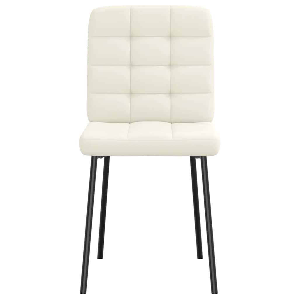 VXL8721158569042 g en hd 2 Scaune de bucătărie, 6 buc., crem, catifea Scaune de bucătărie, 6 buc., crem, catifea - imagine 3