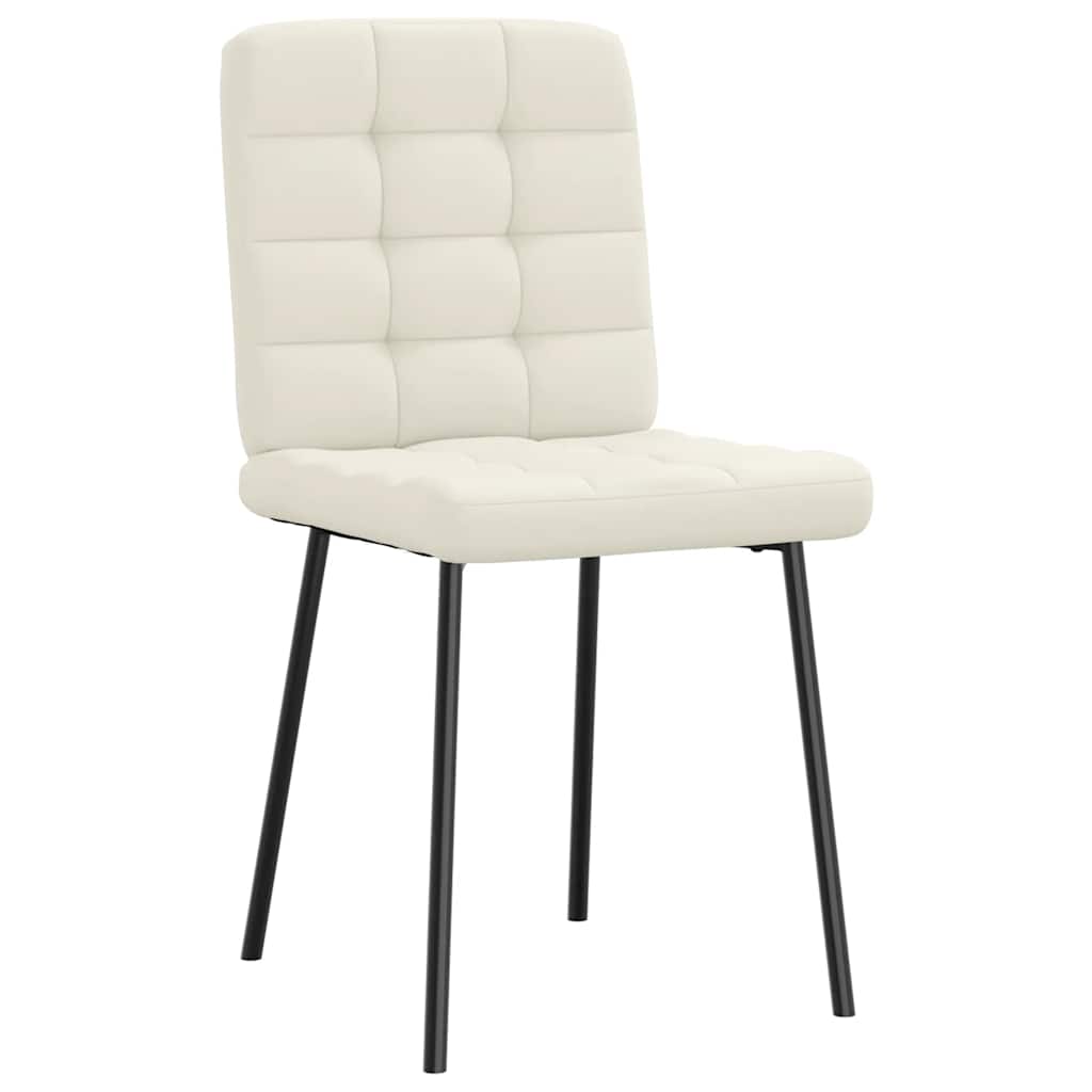 VXL8721158569042 g en hd 3 Scaune de bucătărie, 6 buc., crem, catifea Scaune de bucătărie, 6 buc., crem, catifea - imagine 4
