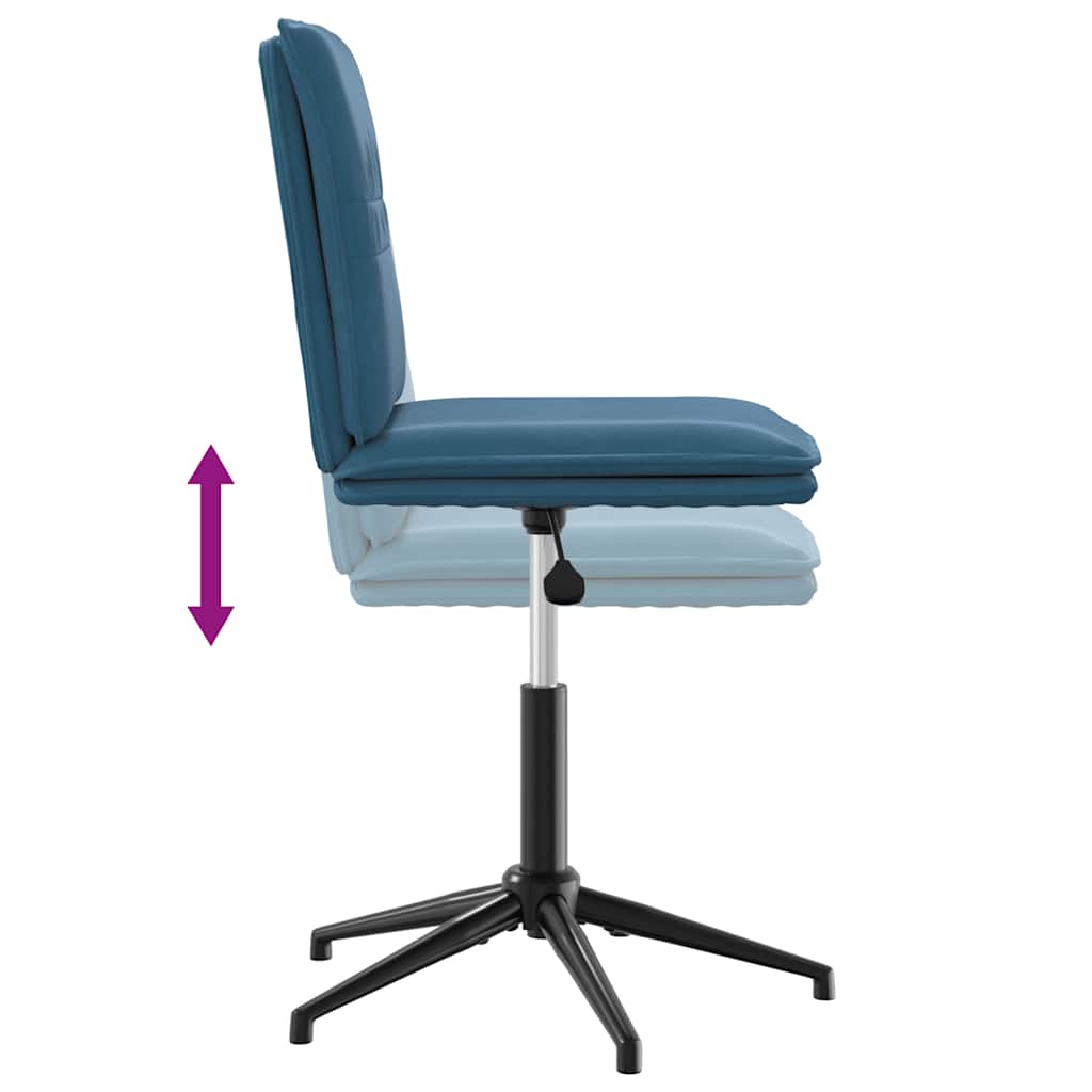 VXL8721158571526 g en hd 5 Scaune de sufragerie, 6 buc, albastru, catifea Scaune de sufragerie, 6 buc, albastru, catifea - imagine 7