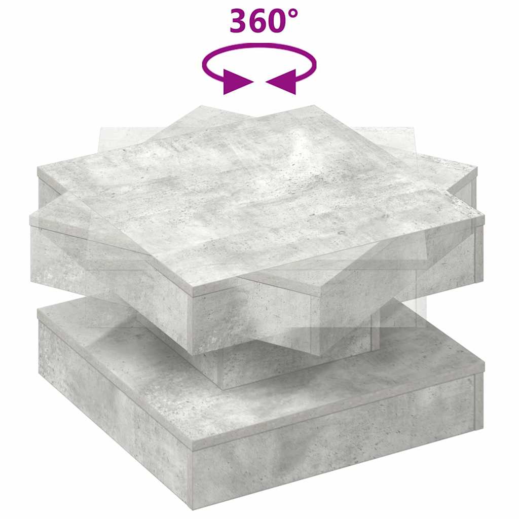 VXL8721158573520 g en hd 5 Măsuță cafea rotativă 360 grade, gri beton 50x50x34,5 cm Măsuță cafea rotativă 360 grade, gri beton 50x50x34,5 cm - imagine 7