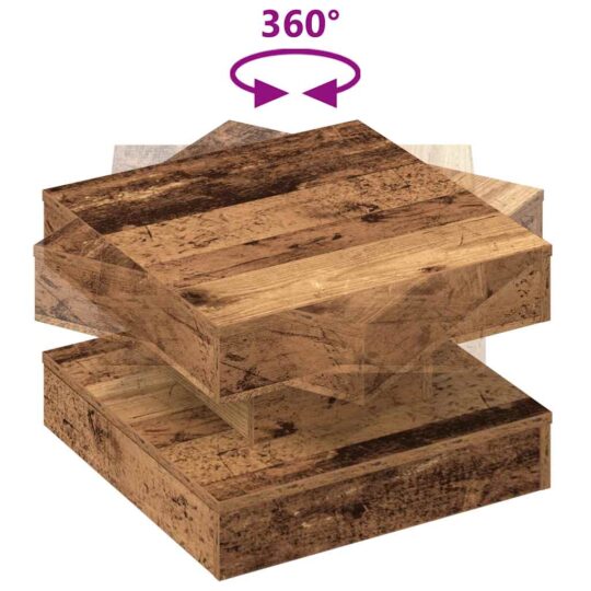 VXL8721158573568 g en hd 5 Măsuță cafea rotativă 360 grade, lemn vechi 50x50x34,5 cm VXL8721158573568 g en hd 5