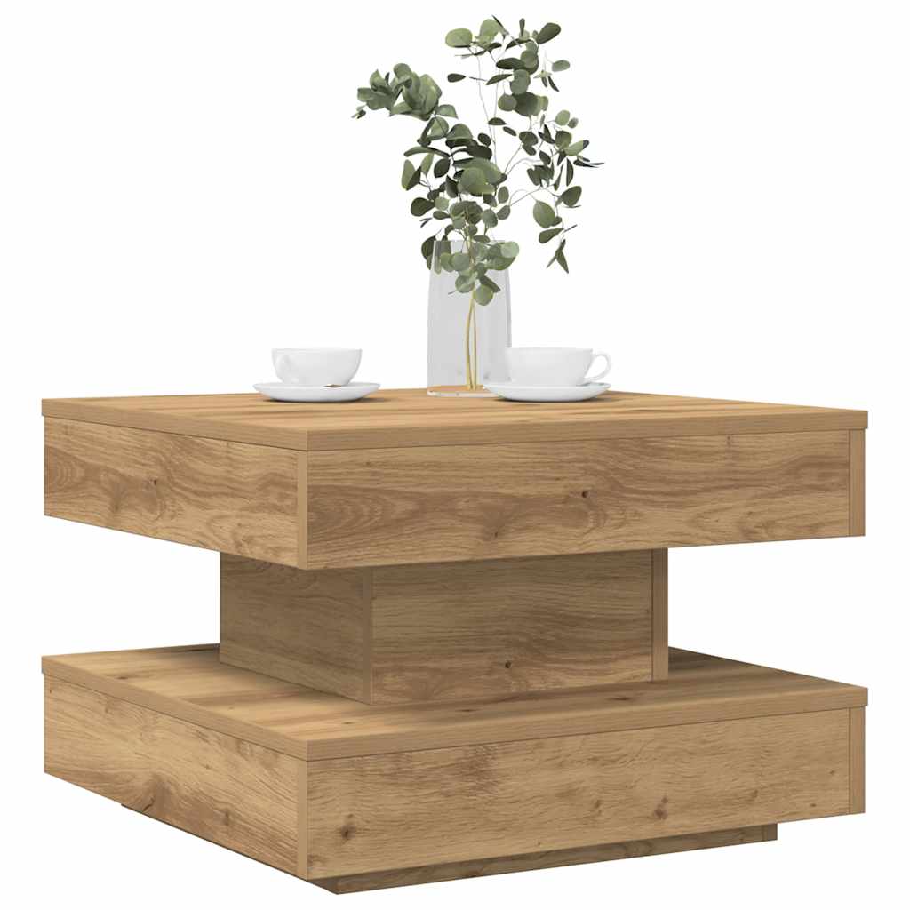 VXL8721158573575 m en hd 1 Măsuță cafea rotativă 360 grade, stejar artizanal 50x50x34,5 cm Măsuță cafea rotativă 360 grade, stejar artizanal 50x50x34,5 cm