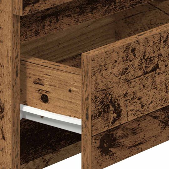 VXL8721158574541 g en hd 6 Noptiere 2 buc cu 2 sertare Lemn vechi 40x33x60 cm VXL8721158574541 g en hd 6