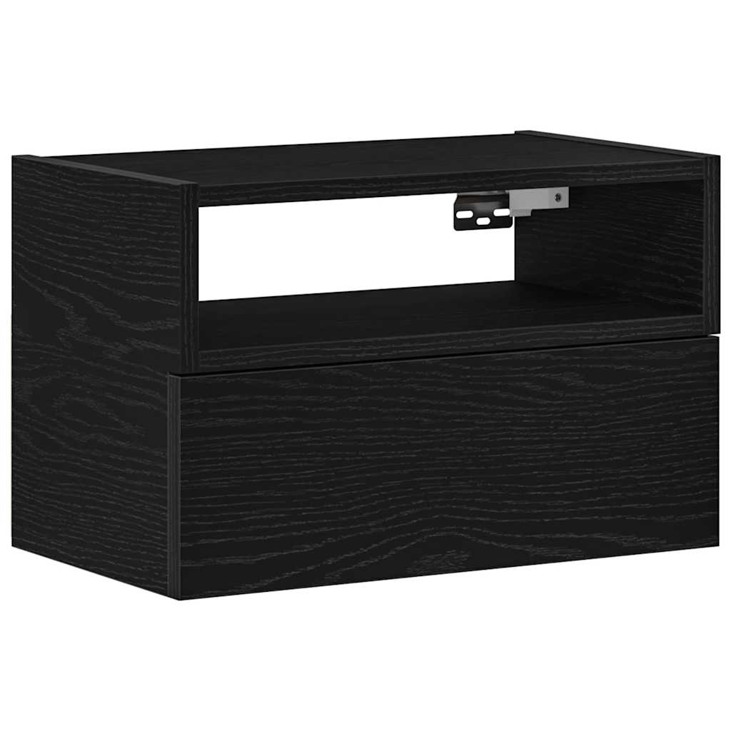 VXL8721158574770 a en hd 1 Noptieră de perete, negru, 45x26x28,5 cm Noptieră de perete, negru, 45x26x28,5 cm - imagine 2
